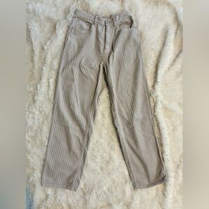 BDG Beige Corduroy Straight Leg High Rise Pants Size 29 Urban Outfitters